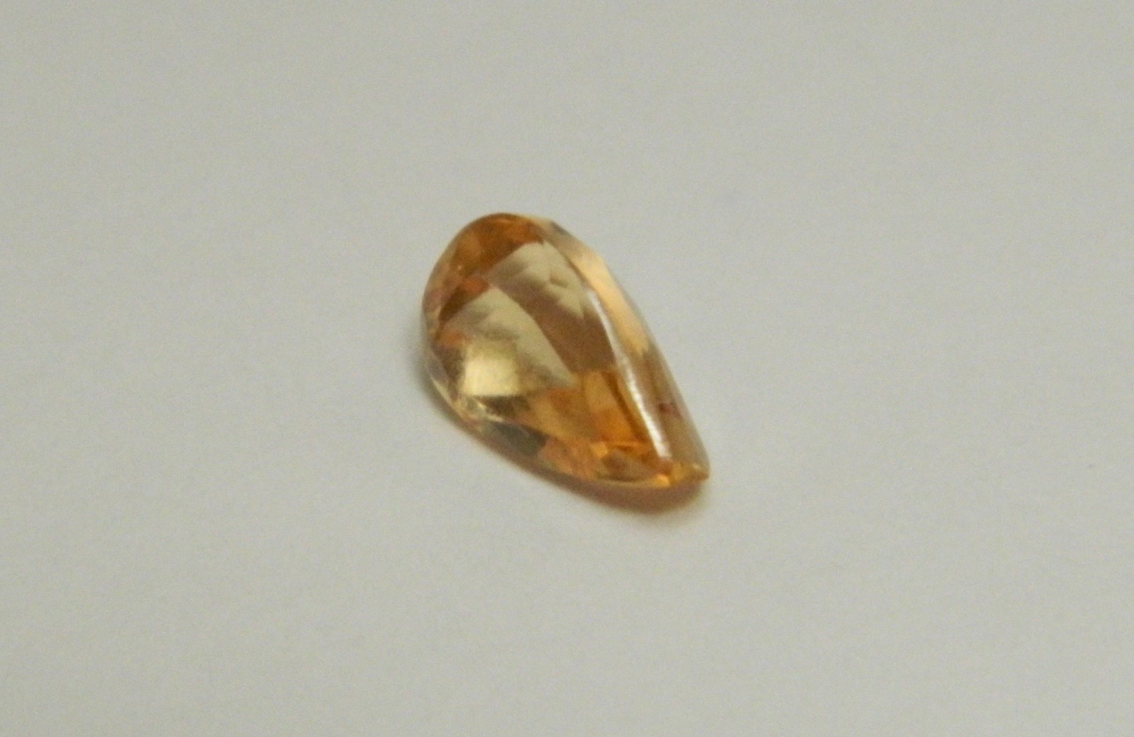Imperial Topaz 0.94 Ct Clarity IF Pear Cut Natural Golden Brazil I199