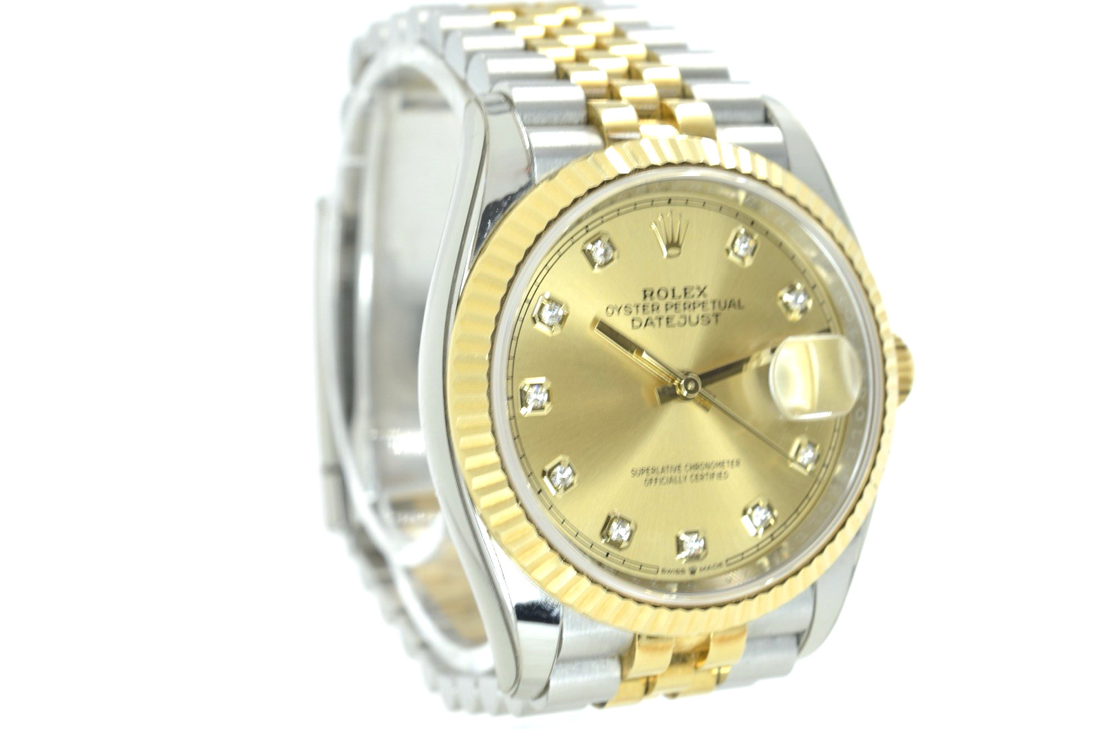 Rolex Datejust 36mm 126233 Champagne Diamond Dial 2021 with Box and Papers