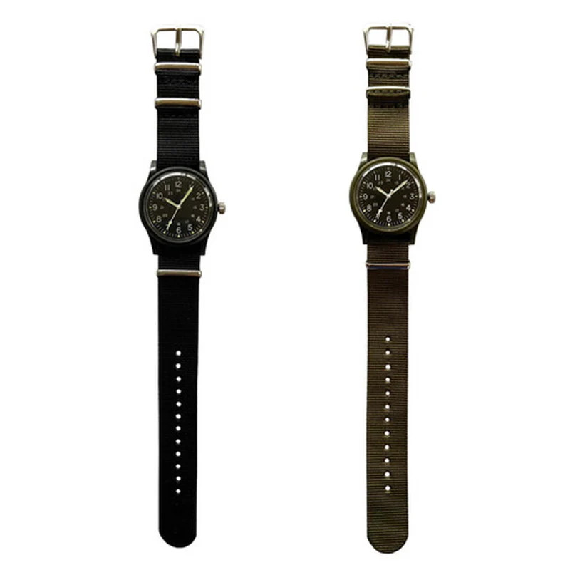 Daiso Japan Mili Watch In Stock From Japan Khaki Olive Black 2set military NEW