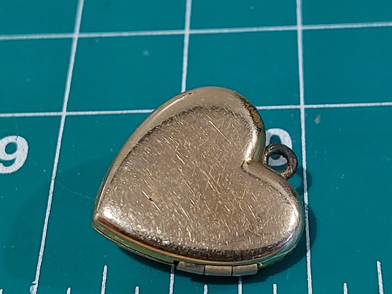 Vintage Heart Locket 1/20 12k GF JMF R High School Gold Filled