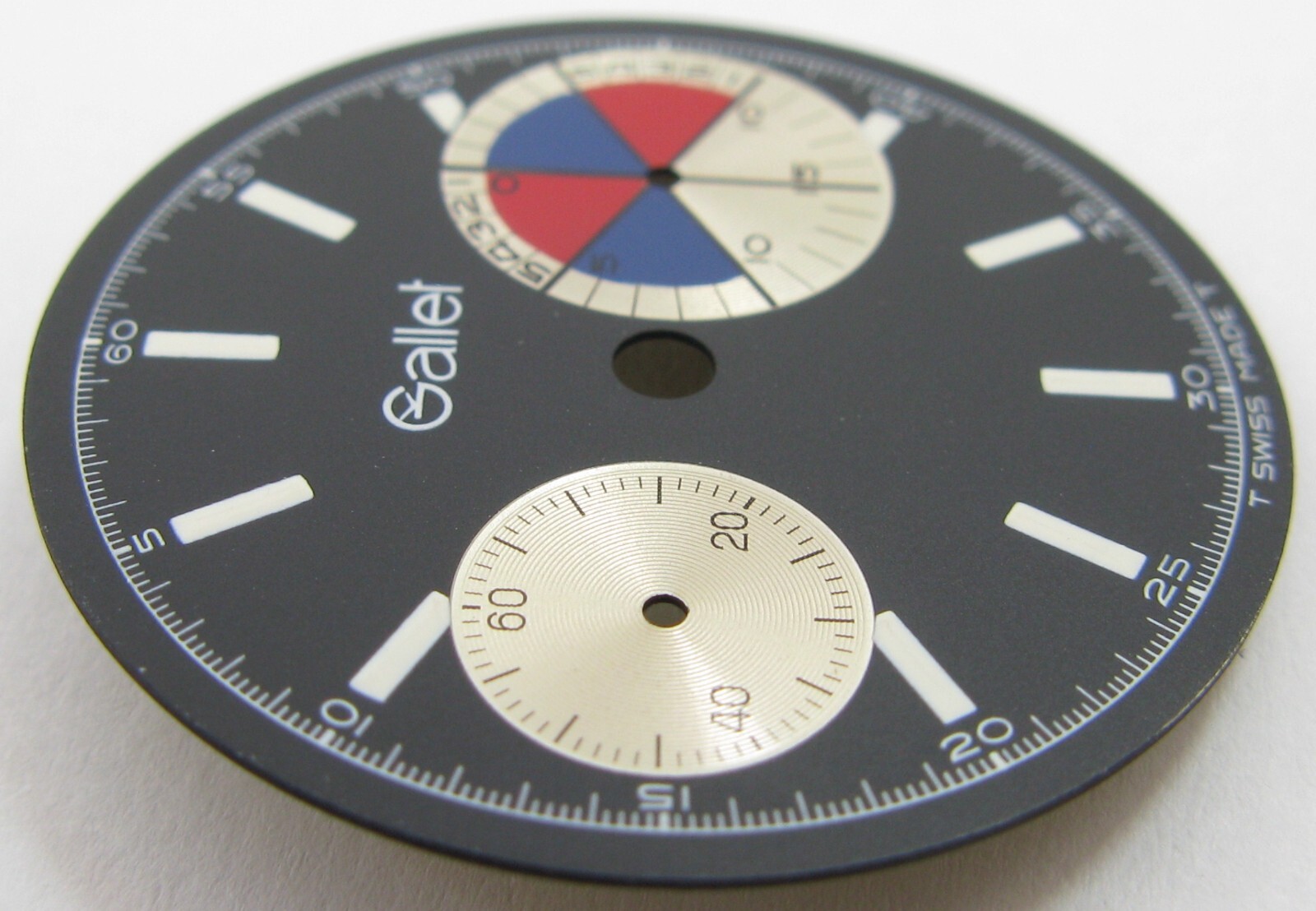 Watch Dial Gallet 30 mn register diameter 30.5 mm * fit Landeron 248 *