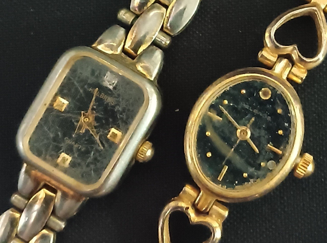 H watch lot 10 watches Hamlin Homer Helbros gold silver tone parts or repair