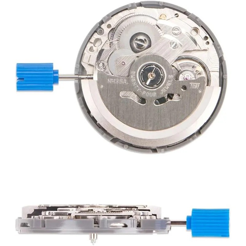 SEIKO NH35 NH35A Automatic Watch Movement Date 3H White/Black Disc Japan SII