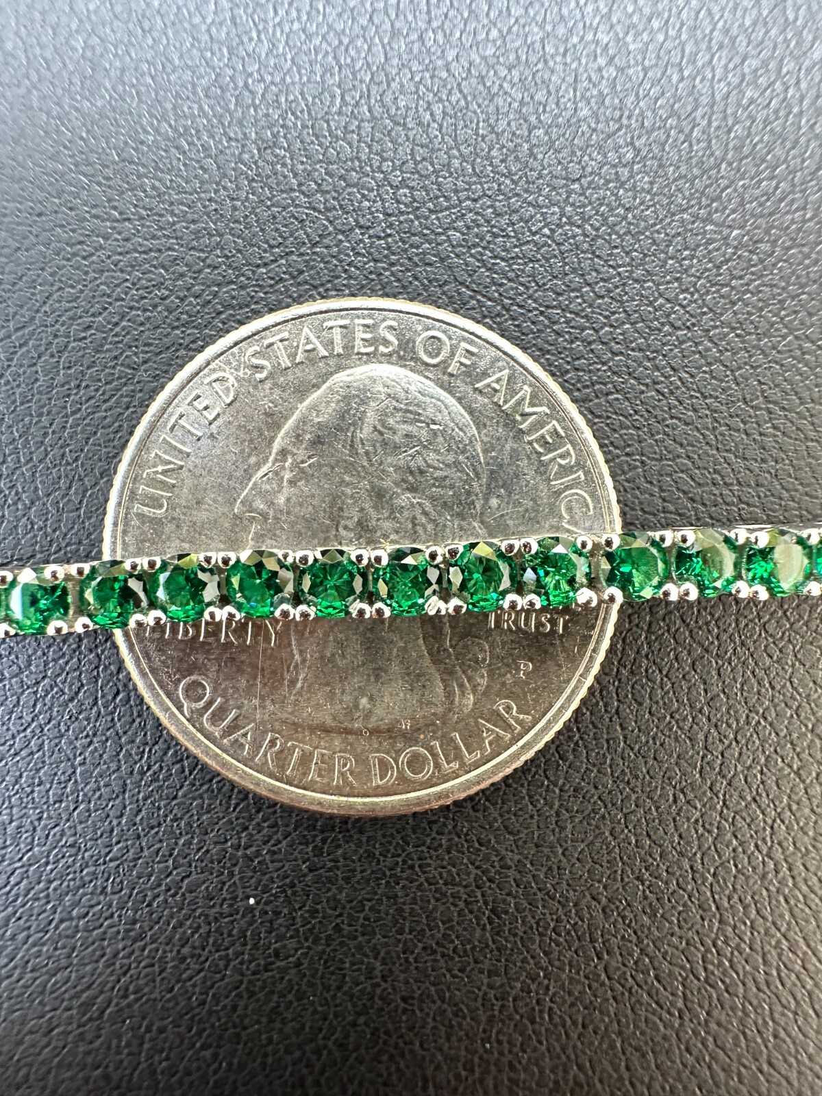 3mm Green CZ Tennis Bracelet Real Iced 925 Sterling Silver Mens Ladies 6-8.5″