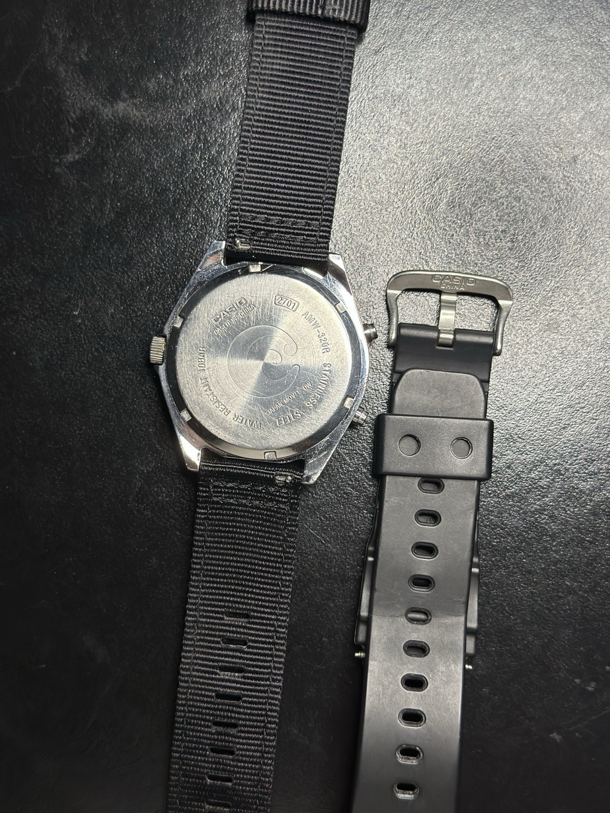 Vintage Casio AMW-320R Ana-Digi “Arnie” New Nylon strap Running New Battery