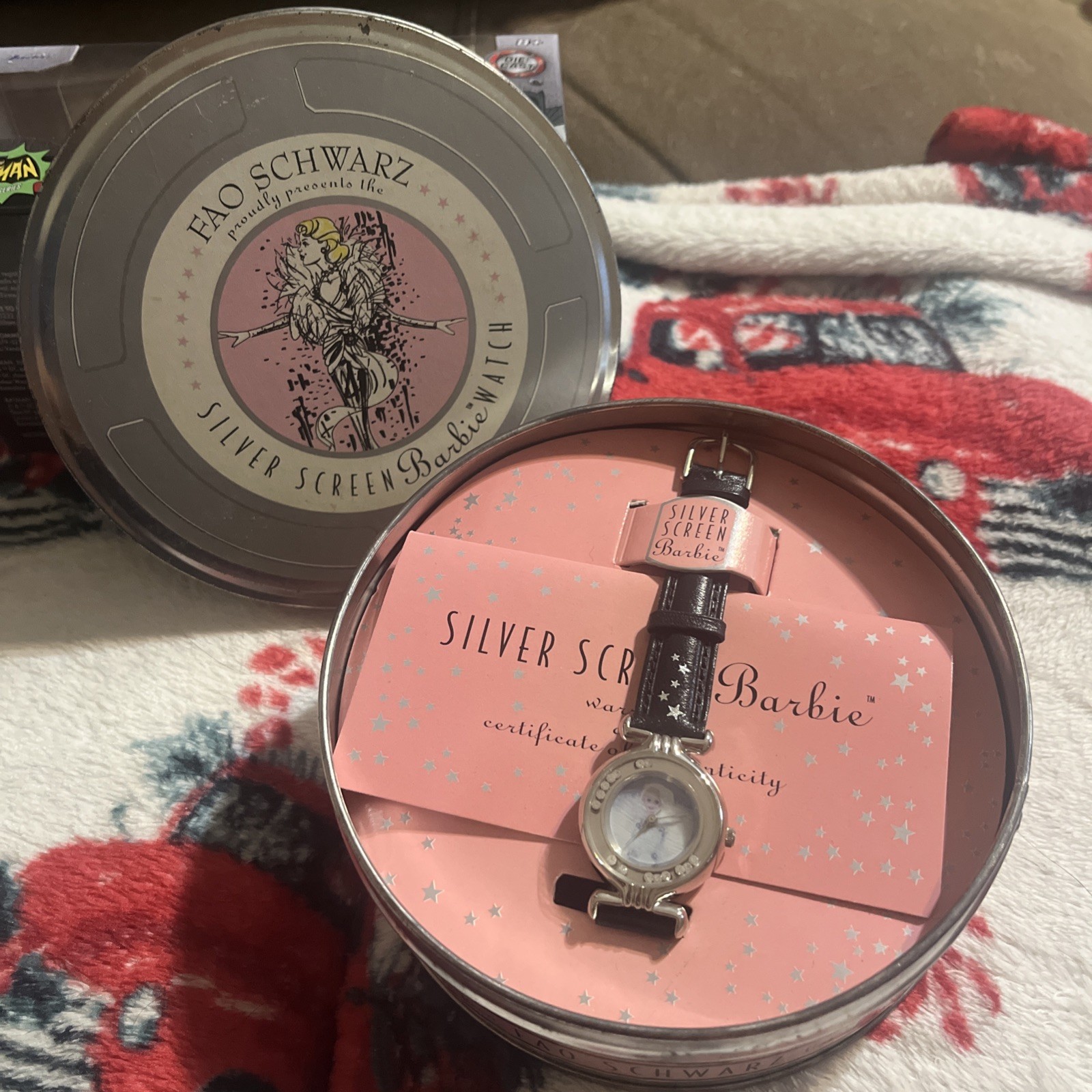 FAO Schwarz Silver Screen Barbie Watch, New Watch, Beautiful! L@@k!