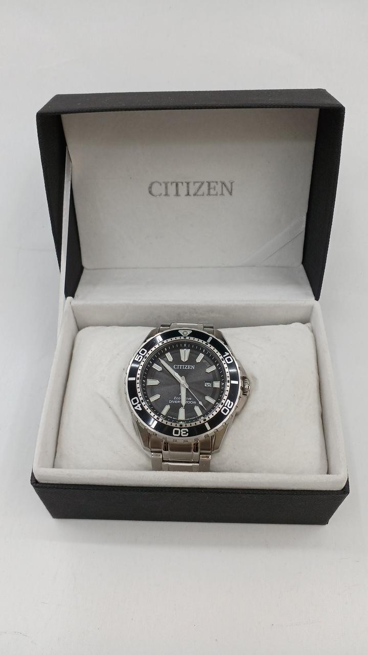 CITIZEN Promaster E168-003FR01 Eco-Drive Black Diver Rubber Watch