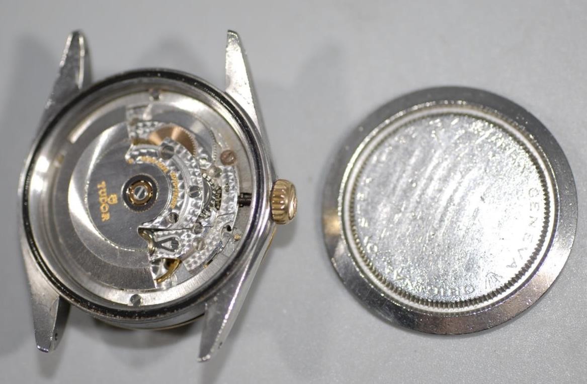 Rolex Tudor Oyster Prince Date-Day 18K Gold Bezel 94613 Daydate 36mm Watch Ex+!