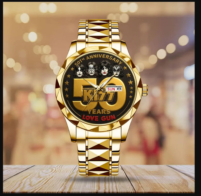 KISS Lovegun 50th Anniversary Alloy Luxury Quartz Watch