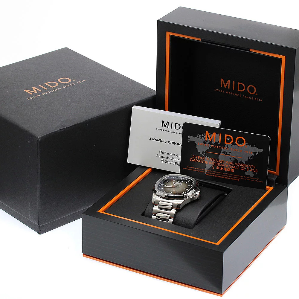 Mido M049.526.11.081.00 Multifort TV Big Date Automatic Watch Box Warranty