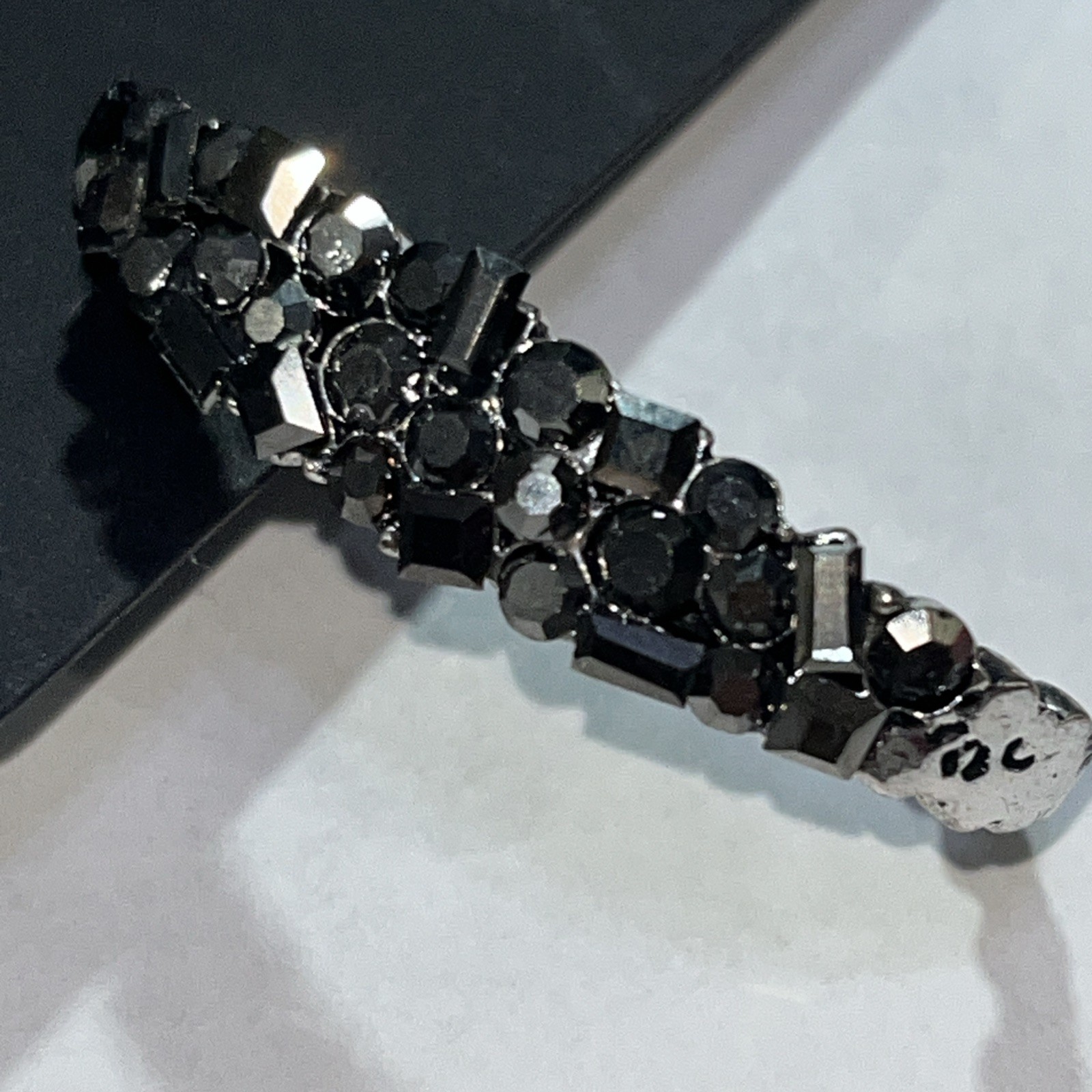 Marcasite earrings in silvertone