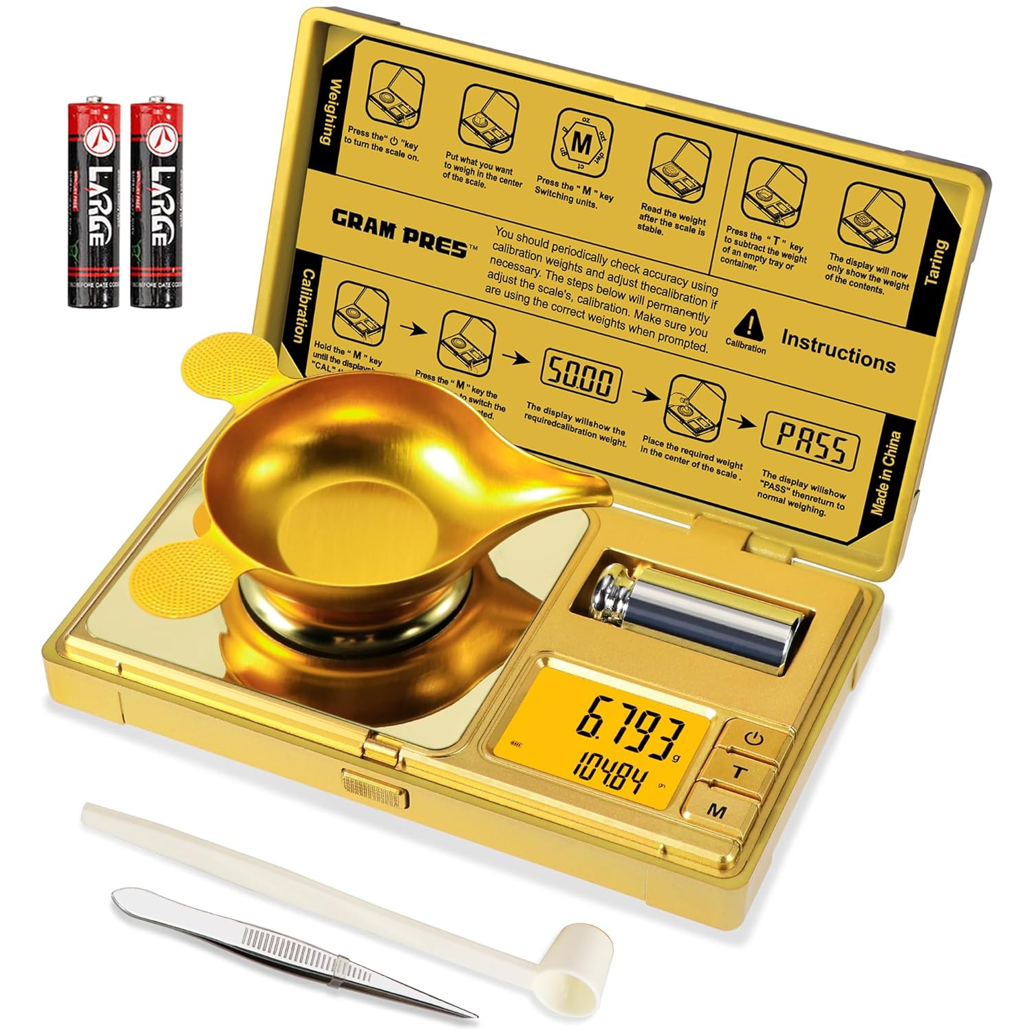 High Precision Milligram Scale,50G/0.001G Digital Mini Pocket Gram Scale,Mg Scal