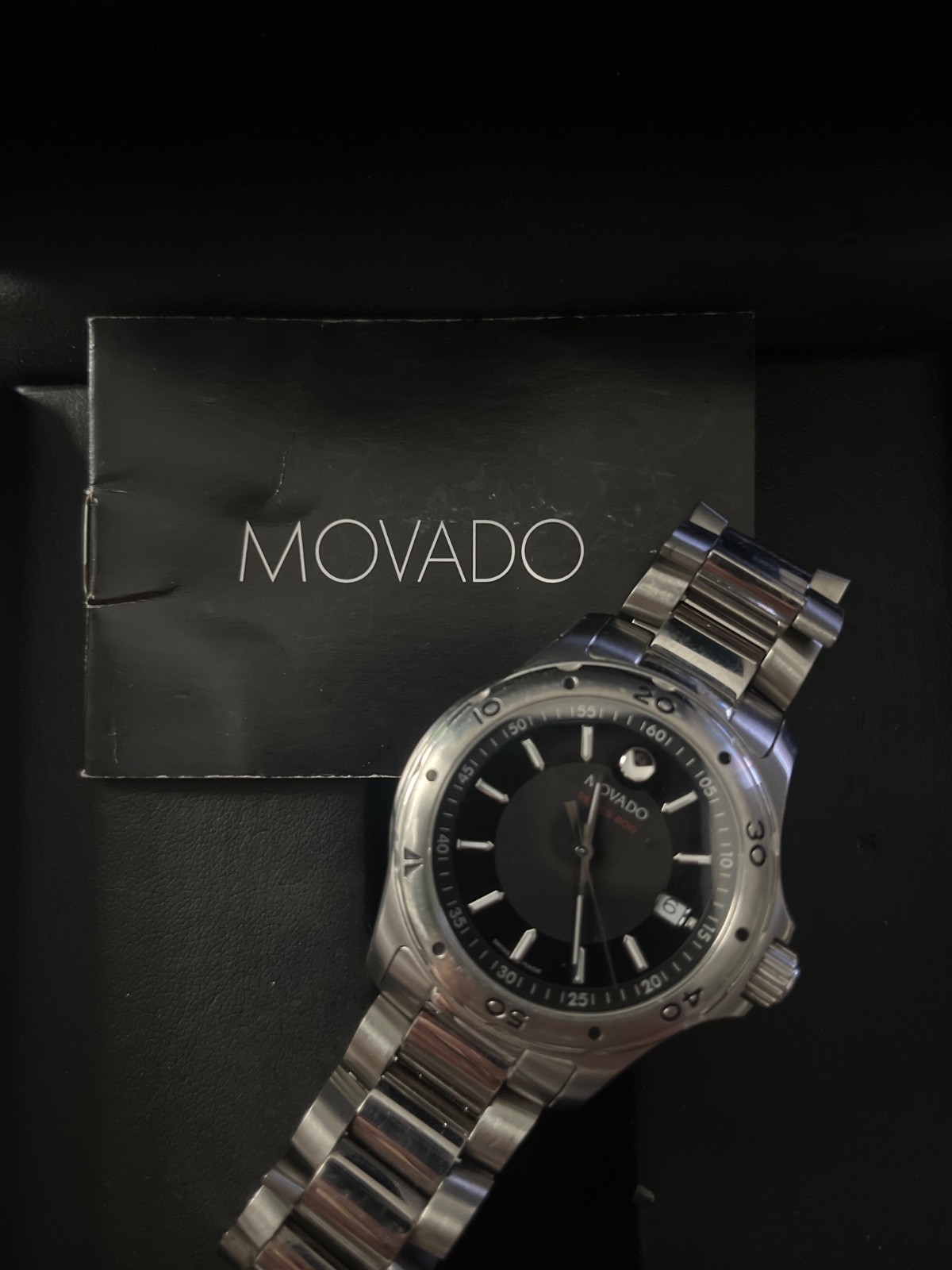 Movado Series 800 48mm Stainless Steel Case Silver Band – (2600074)