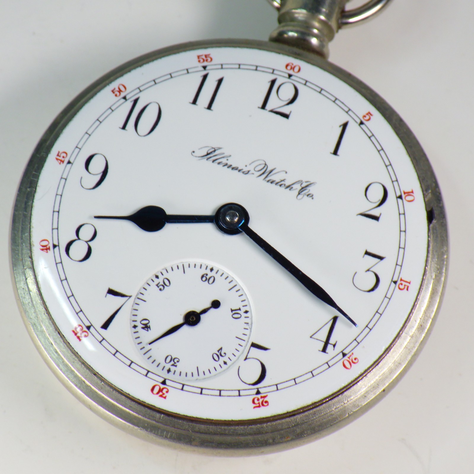 Illinois Bunn Special 21j, Gold Settings, Exhibition Case, Railroad Watch, Runs
