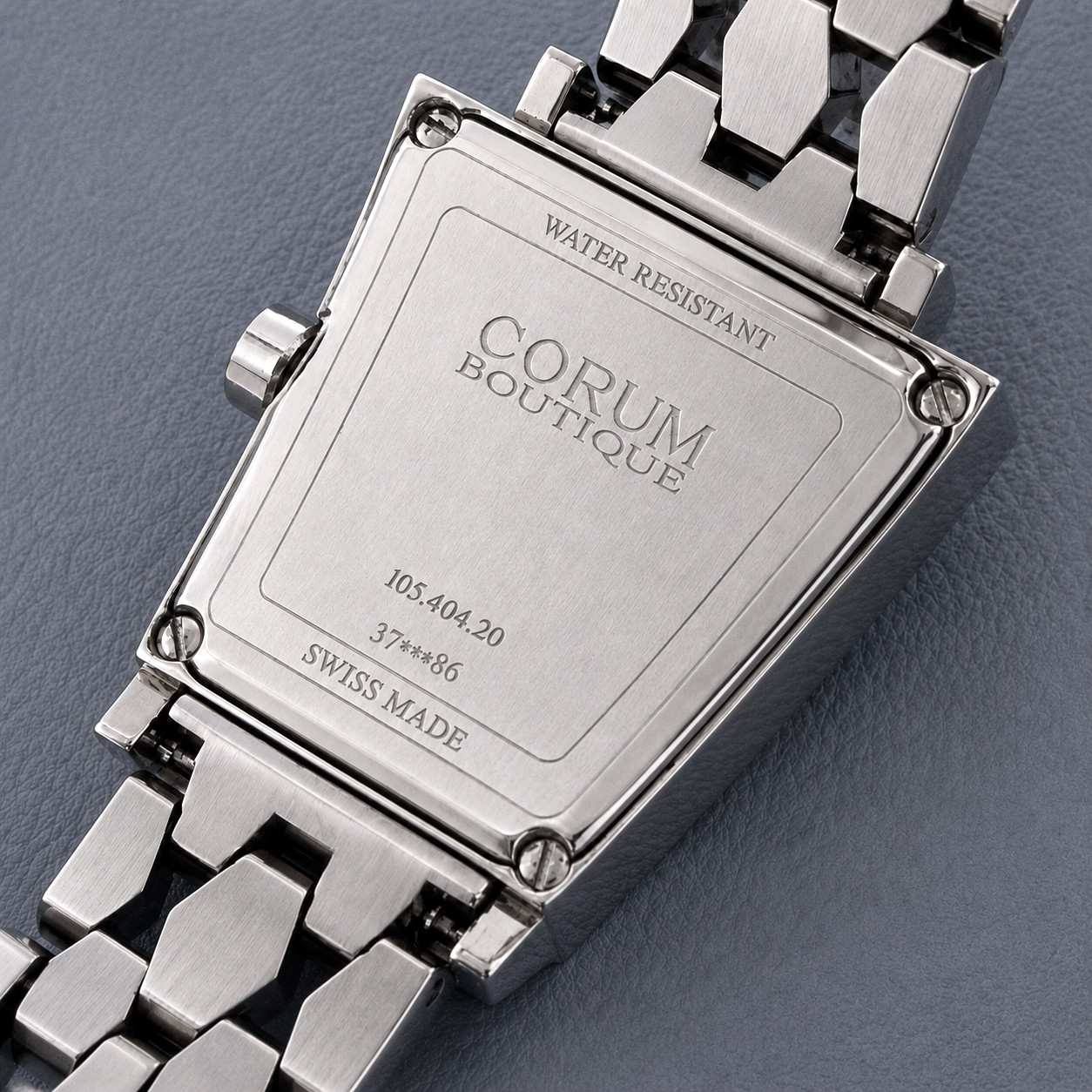Vintage CORUM Boutique Ref. 105.404.20 Swiss Quartz Watch SS Original Owner