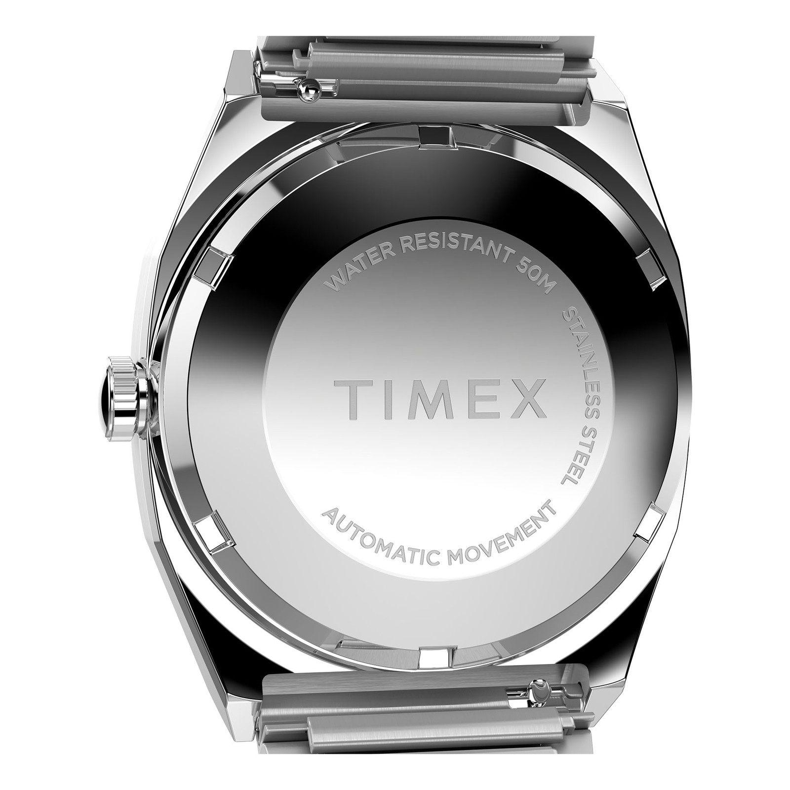 Timex Automatic 1983 E Line 34mm Stainless Steel Expansion Band Watch TW2Y07300