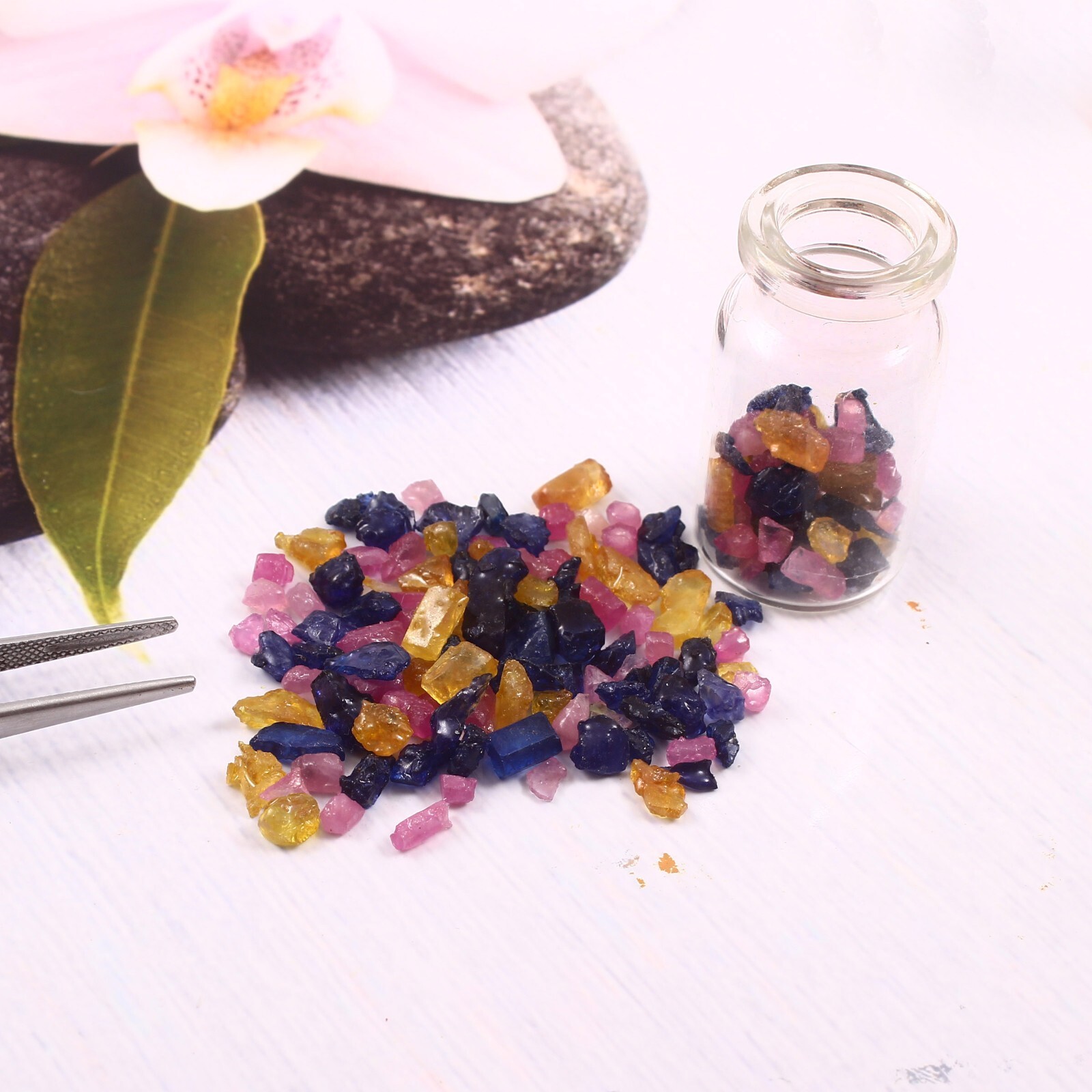 Natural Thailand Multi Mix Facet Grade Sapphire & Ruby Gemstone Rough Lot 200 Ct