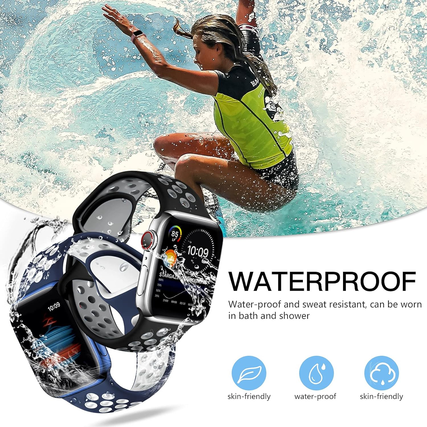 4 Pack Compatible with Apple Watch Band 49Mm 46Mm 45Mm 44Mm 42Mm Iwatch Ultra 2