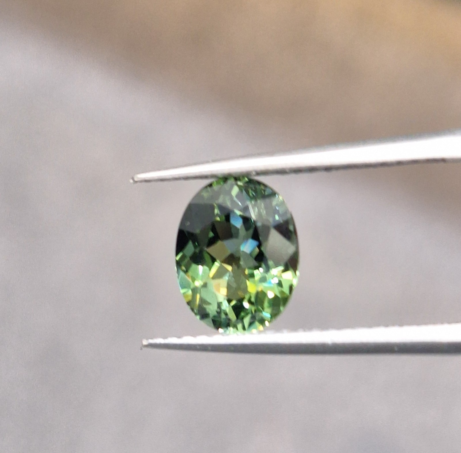 2.40 Cts 100 % Natural Fine Green Tourmaline Battle Green Color Oval Shape Gems