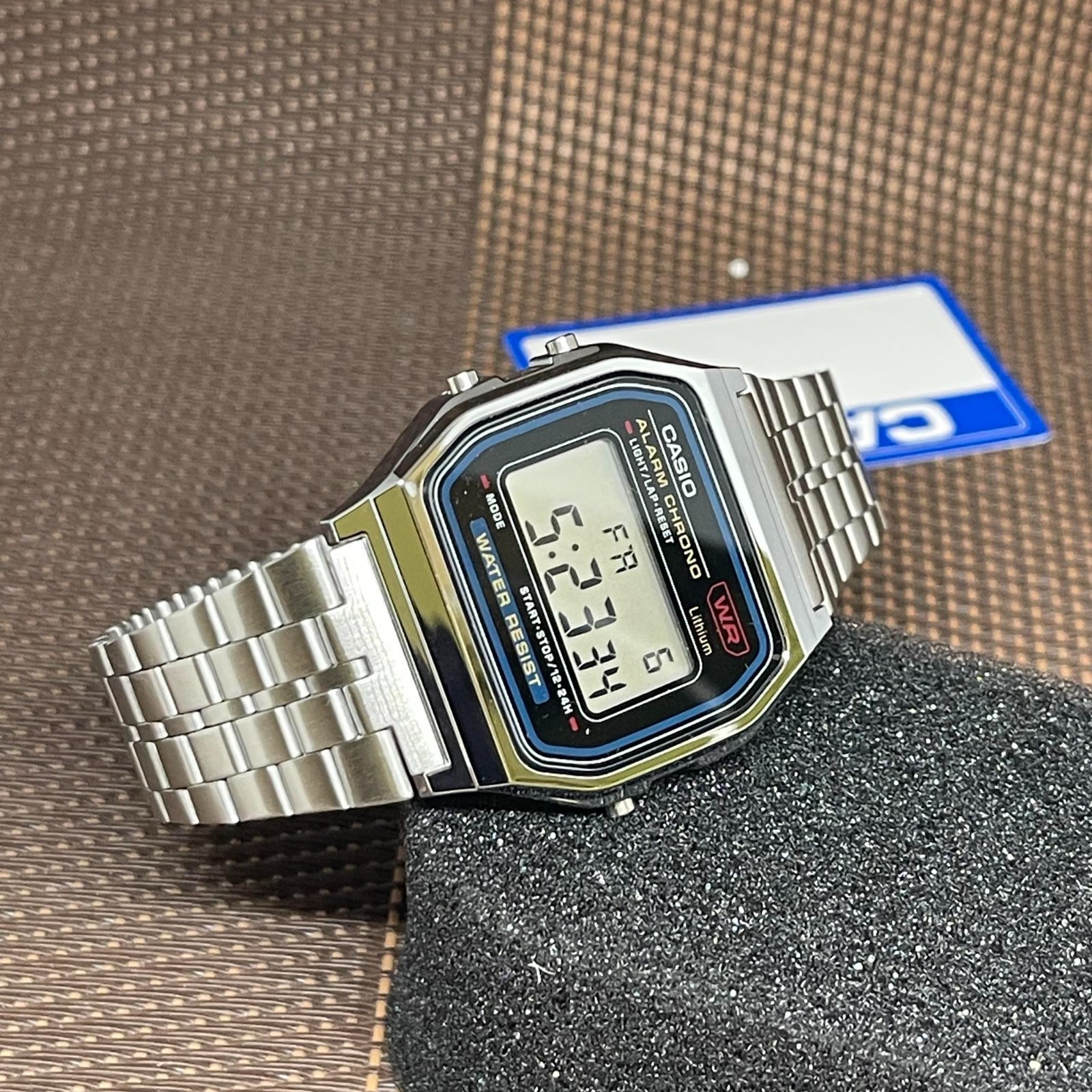 Casio A159WA-N1 Digital Stainless Steel Classic Design Chronograph Unisex Watch