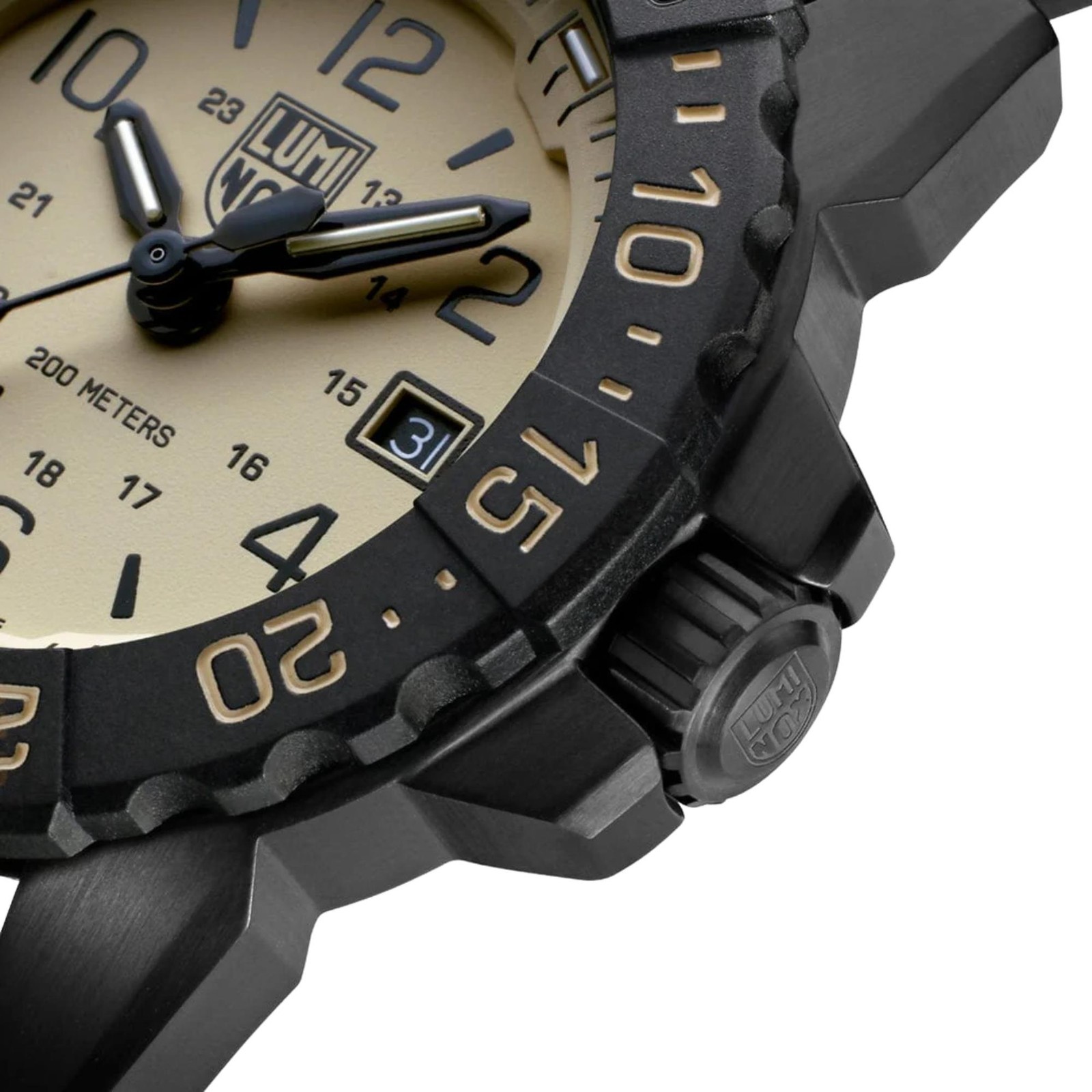 Luminox Navy Seal Men Quartz Watch XS.3251.CB.NSF.2 45mm Sand-Coloured Dial 200M