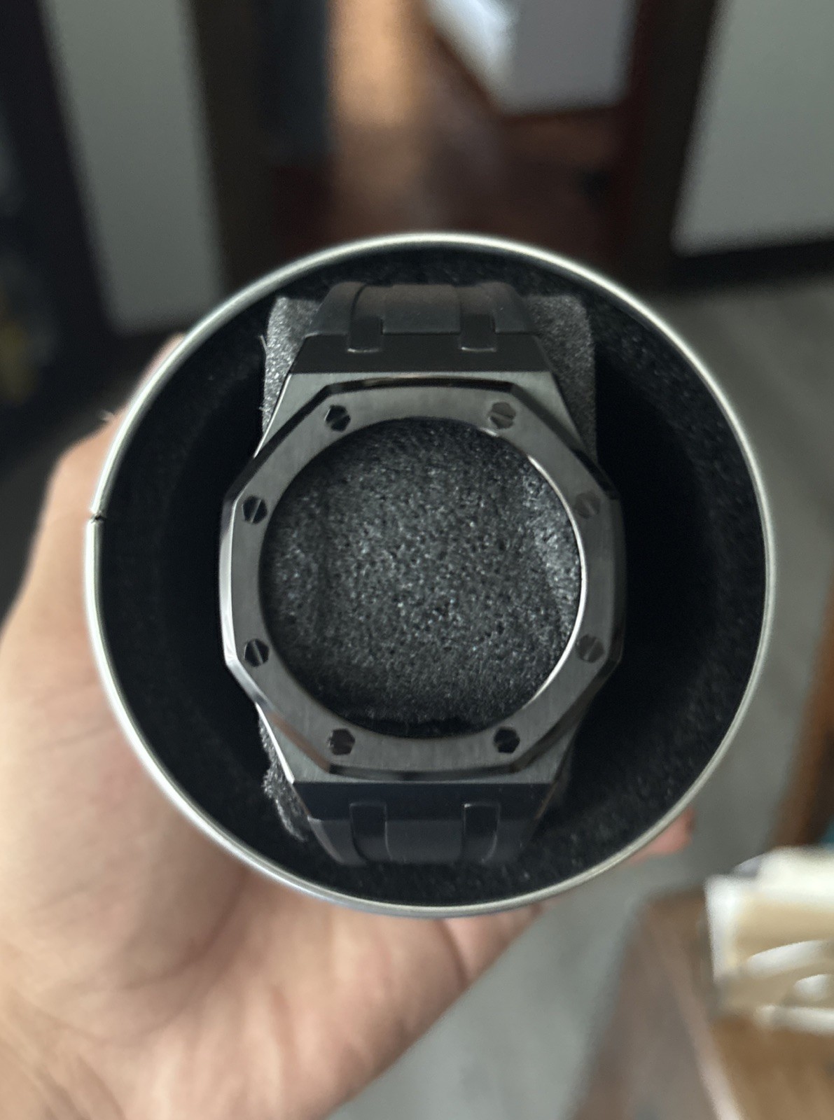 G Shock Mod Kit Black Case Steel Case Rubber Band for G-SHOCK GA-2100 NEW W/Box