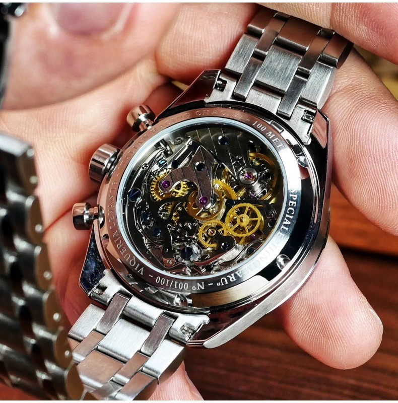 Viqueria Levante MK3 Mugello Chronograph Automatic Black Steel Men’s Watch