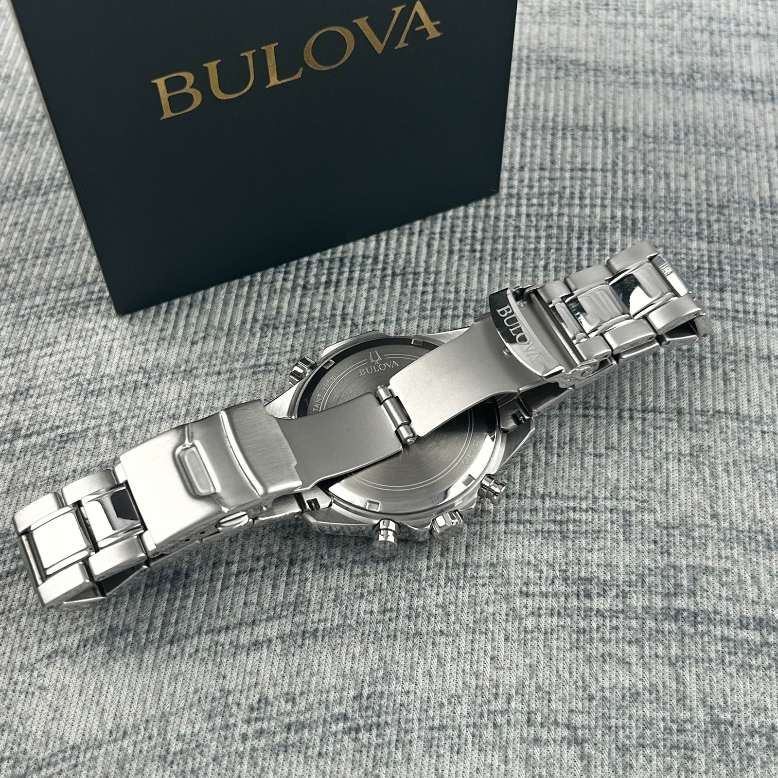 Bulova Marine Star 96B256 Blue Dial Chronograph Men’s Quartz Watch | 43mm