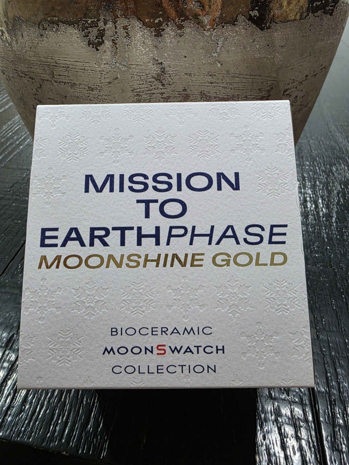 Omega X Swatch Mission To Earthphase Moonshine Gold BOX ONLY