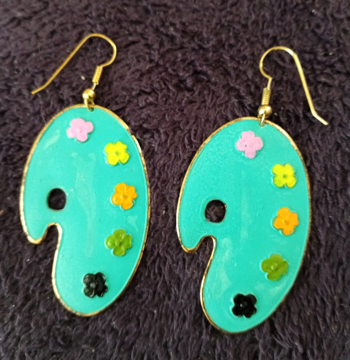 “Unique Metal Handcrafted Dangle Earrings by Pat- Perfect Gift for Any Occasion”