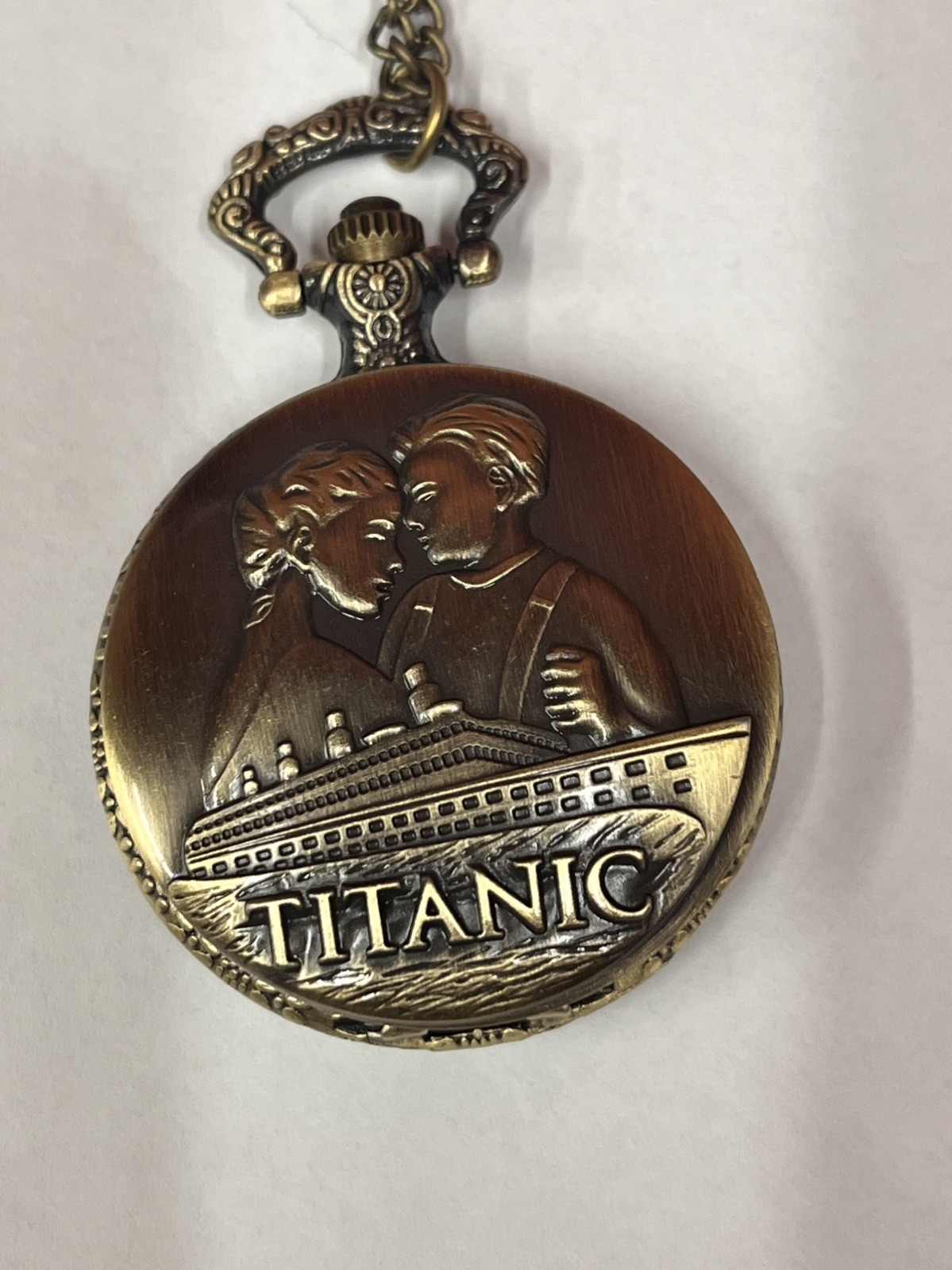 Titanic Antique-Style Pocket Watch with Chain FREE UK DELIVERY