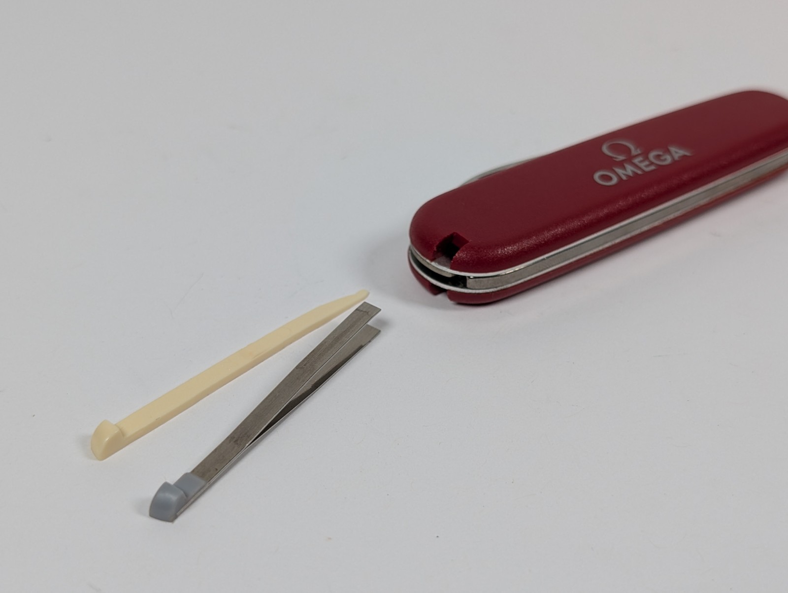 Vtg Victorinox OMEGA Swiss Army Watch Knife 2 Blades