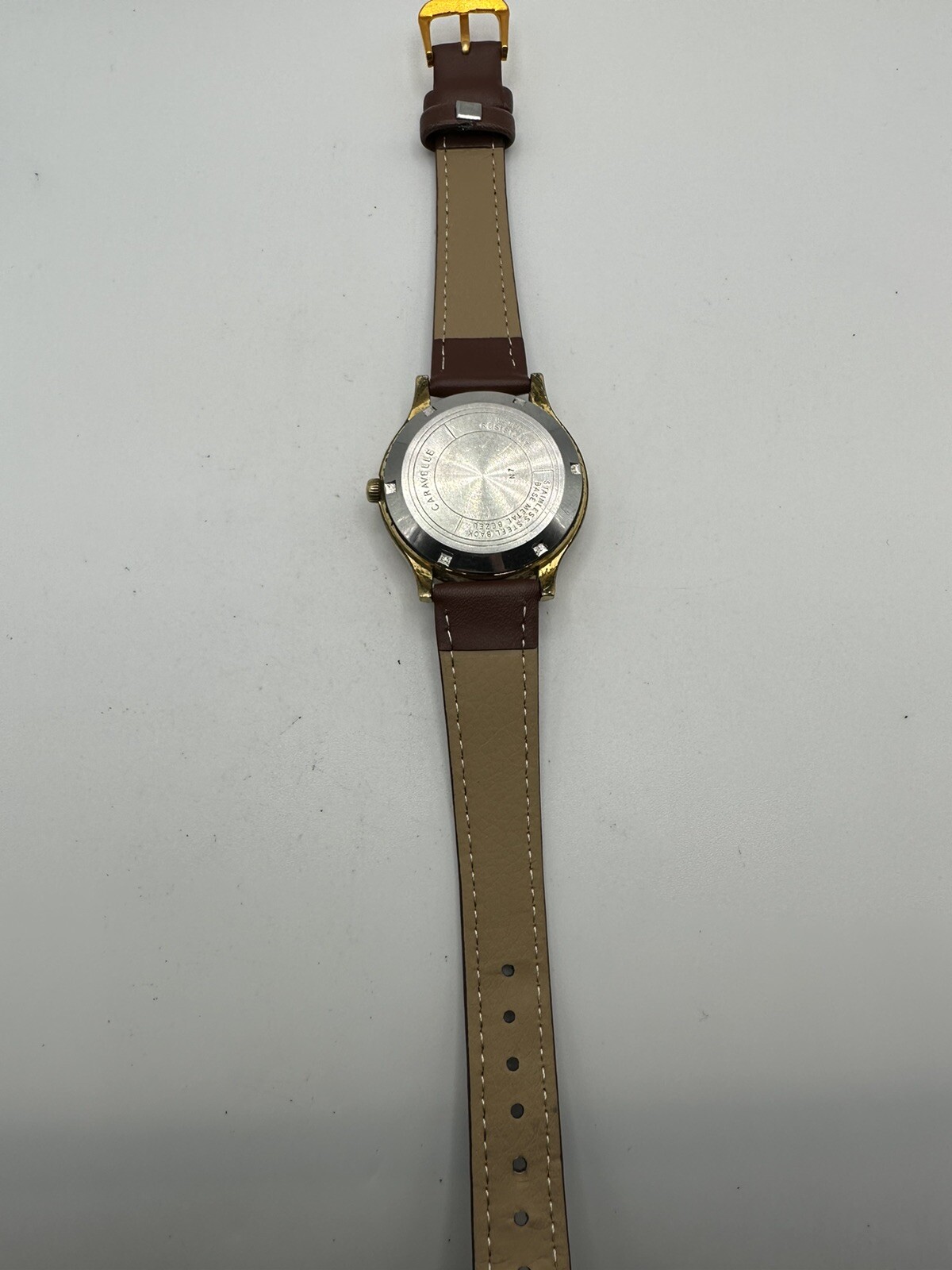 caravelle set o matic Quartz Electronic Gold Men’s 39mm Vintage Watch N7 1977