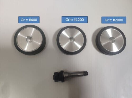Diamond Wheel and 1pc Grinding Wheel Spindle fits Watchmaker Lathe 3pcs