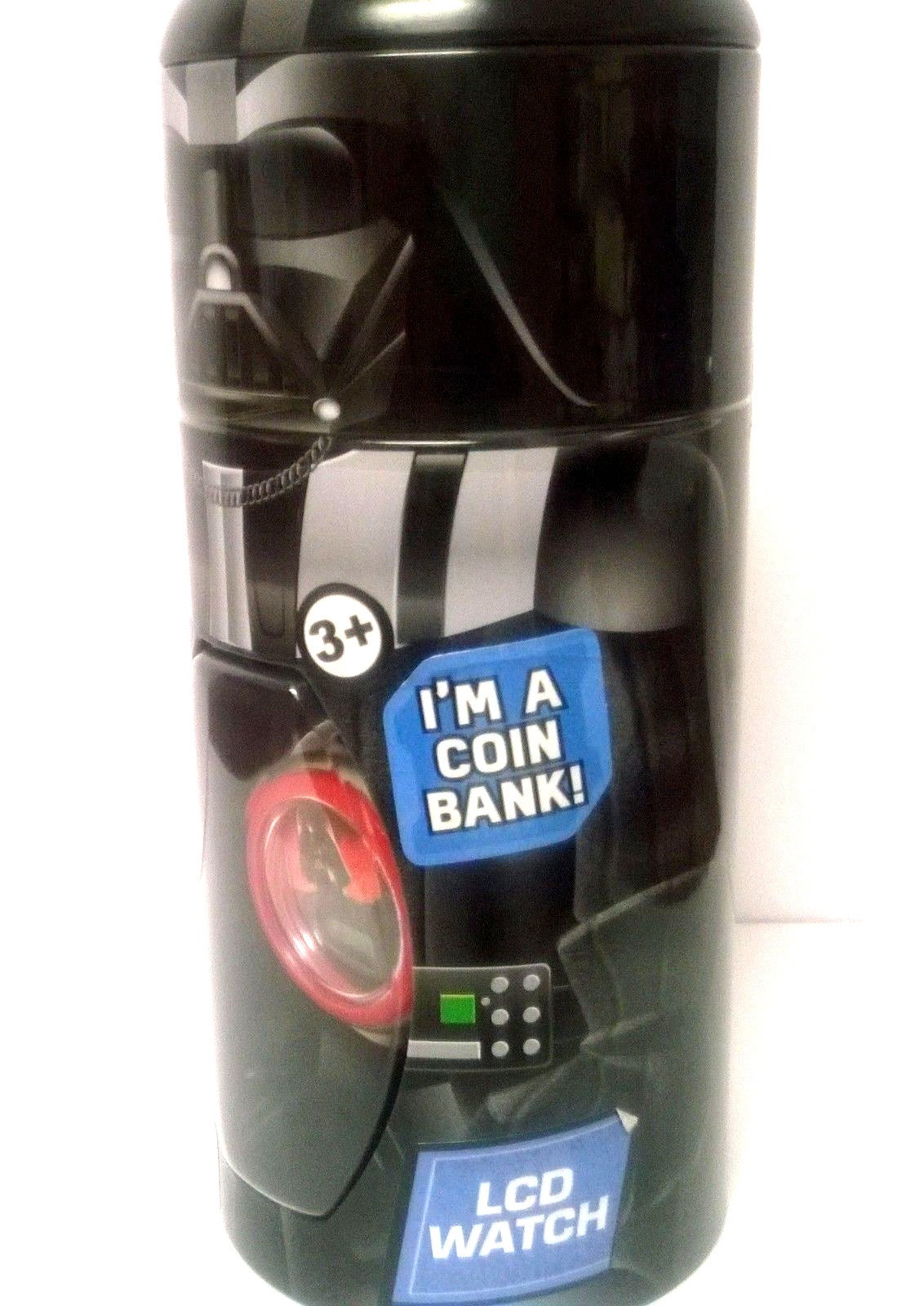 DARTH VADER STAR WARS CHILDREN’S WRISTWATCH PLUS COIN BANK FACTORY SEALED NEW