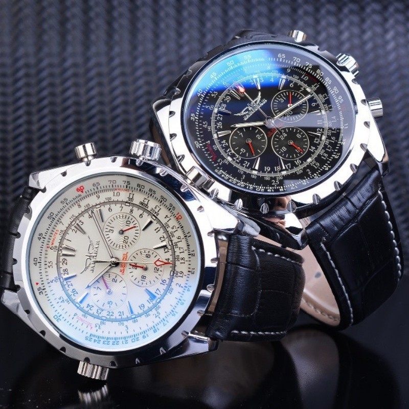 Luxury Men pilot/avitor Watch Multifunction Wristwatch Mechanical Automatic Gift