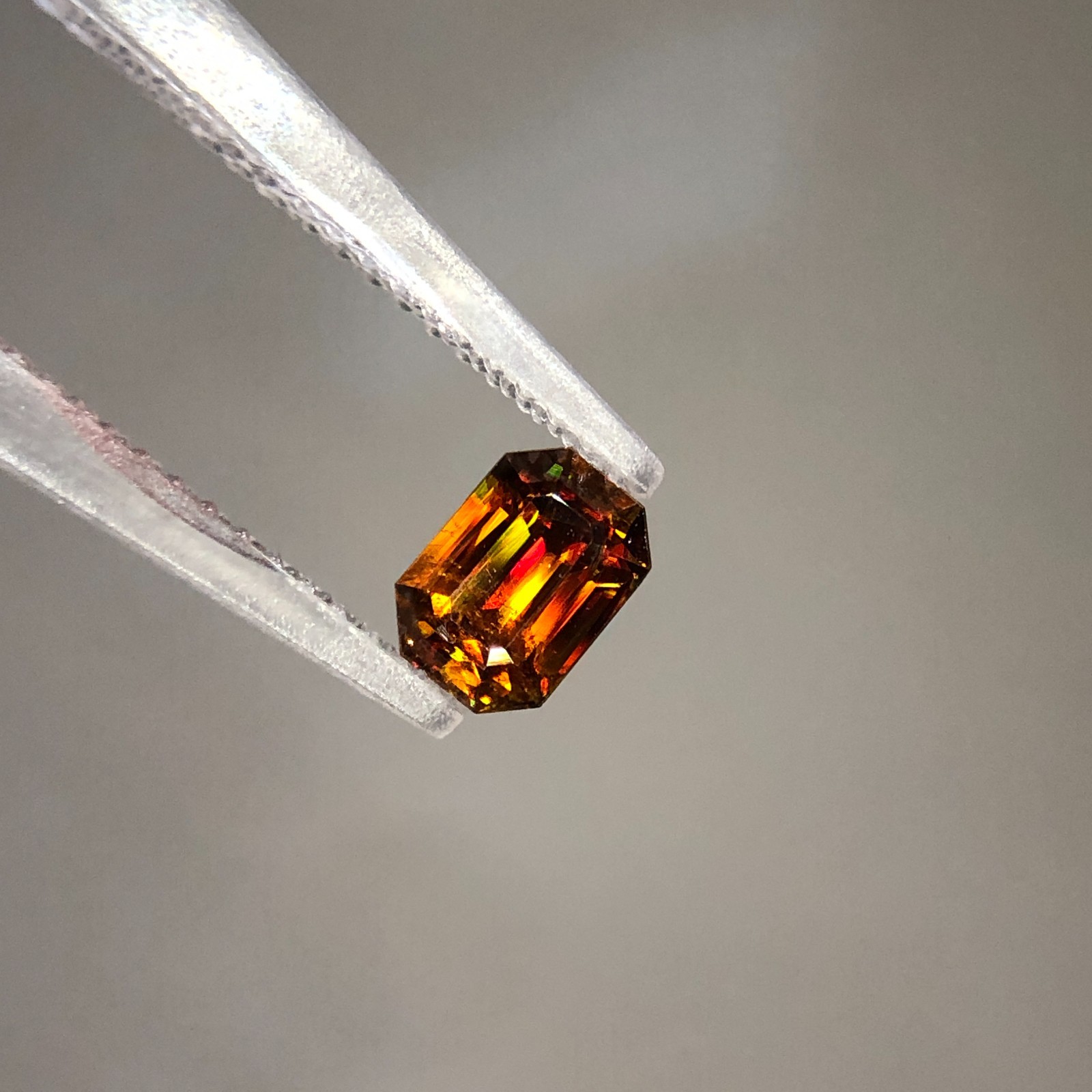 0.60 Ct Natural Sphene Titanite Step Cut Gemstone For Jewelery