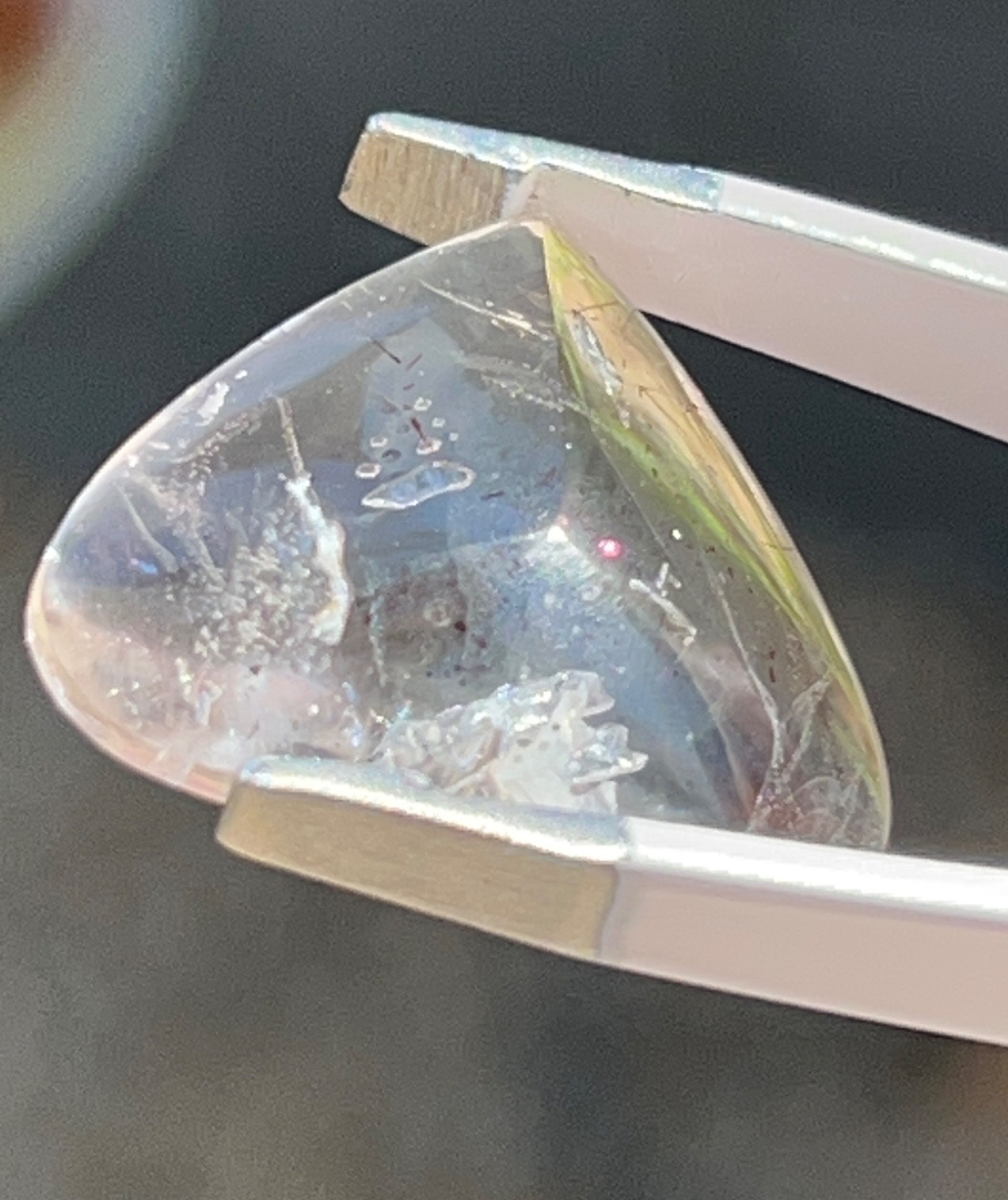 PFS-2 Pink Fire Quartz 10.40ct 20x16x7mm Brazil one mine worldwide