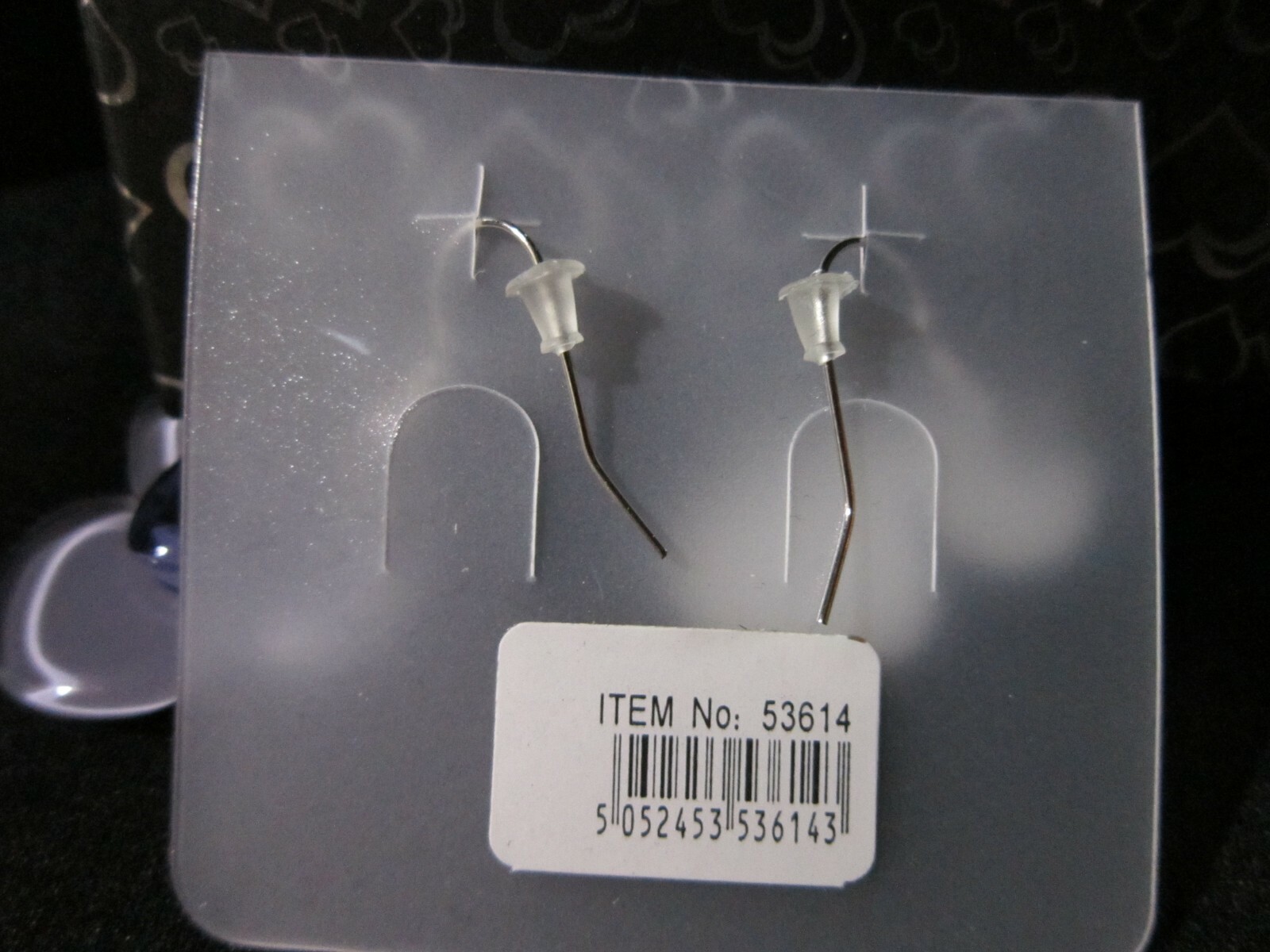 Lavender Flower Acrylic Drop (Silver Tone Finish) Earrings NWT USA
