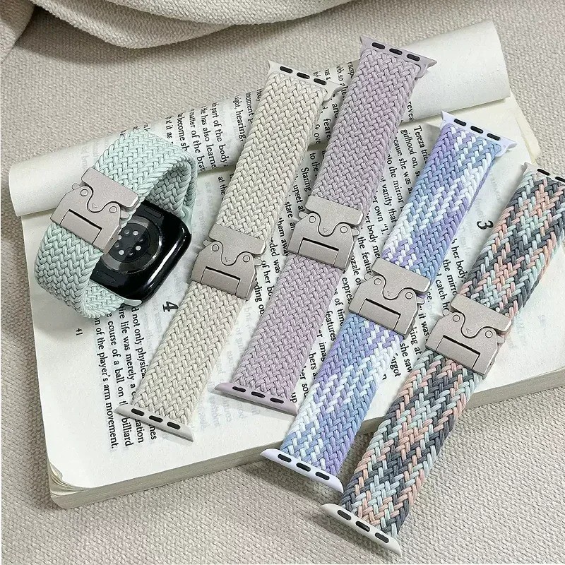 Nylon Band For Apple Watch iWatch Strap Series 10 9 8 7 6 SE 5 Ultra 2 38mm-49mm