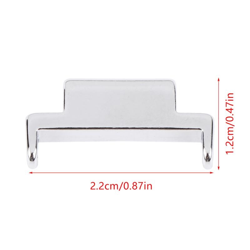 2Pcs 14mm To 20mm Metal Connector Watch Bracelet Strap Band Adapters Repair Tool