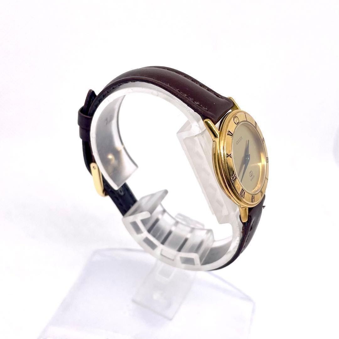 OLD GUCCI 3001L Gucci Ladies Wristwatch Quartz Operational Gold Dial