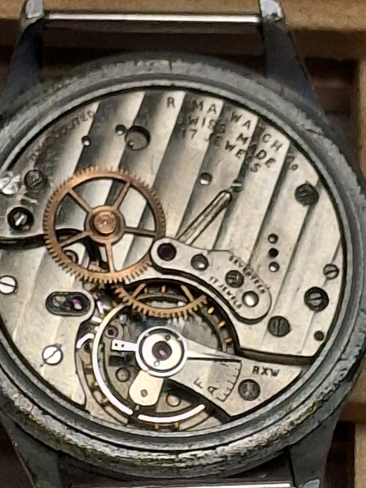 Vintage Rima- Triple Calendar Early Valjoux 90 Movement Watch Working condition