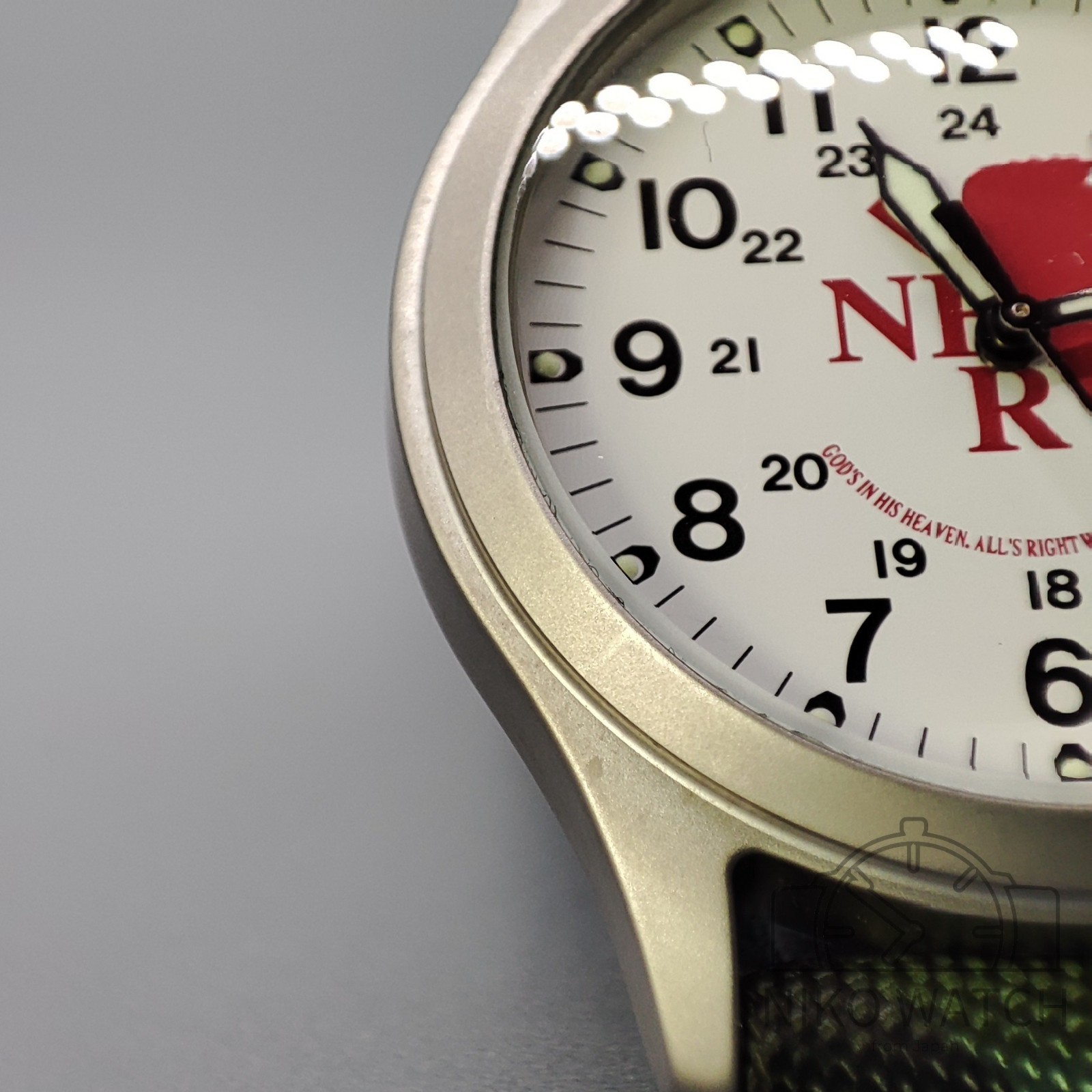 Neon Genesis Evangelion Official Military Wristwatch Movic Japan [Excellent]