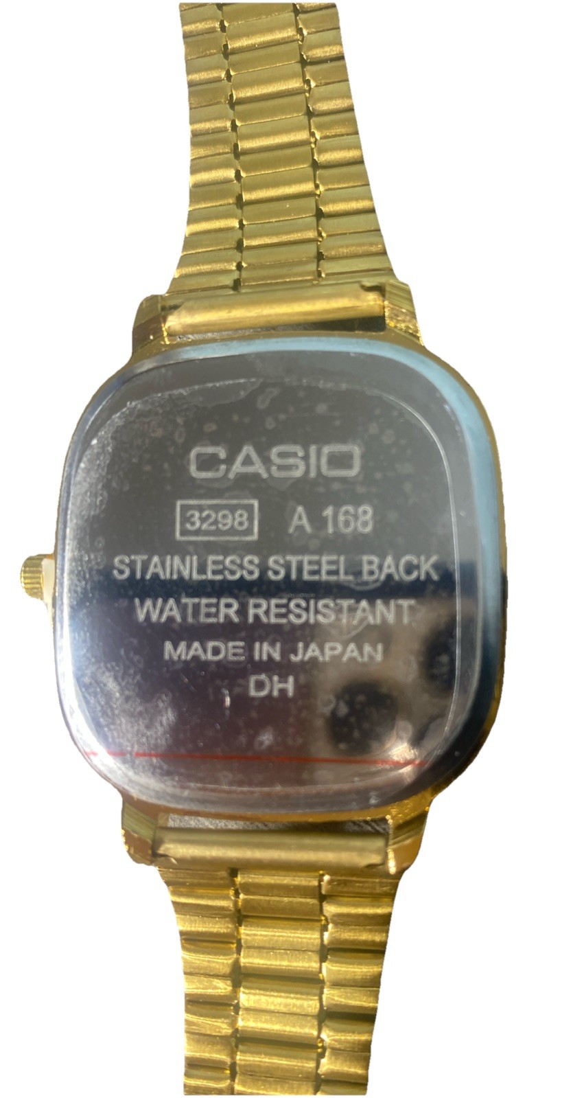 CASIO 3298 -A168 Series Stainless Steel Quartz Analog Gold Water Resistant