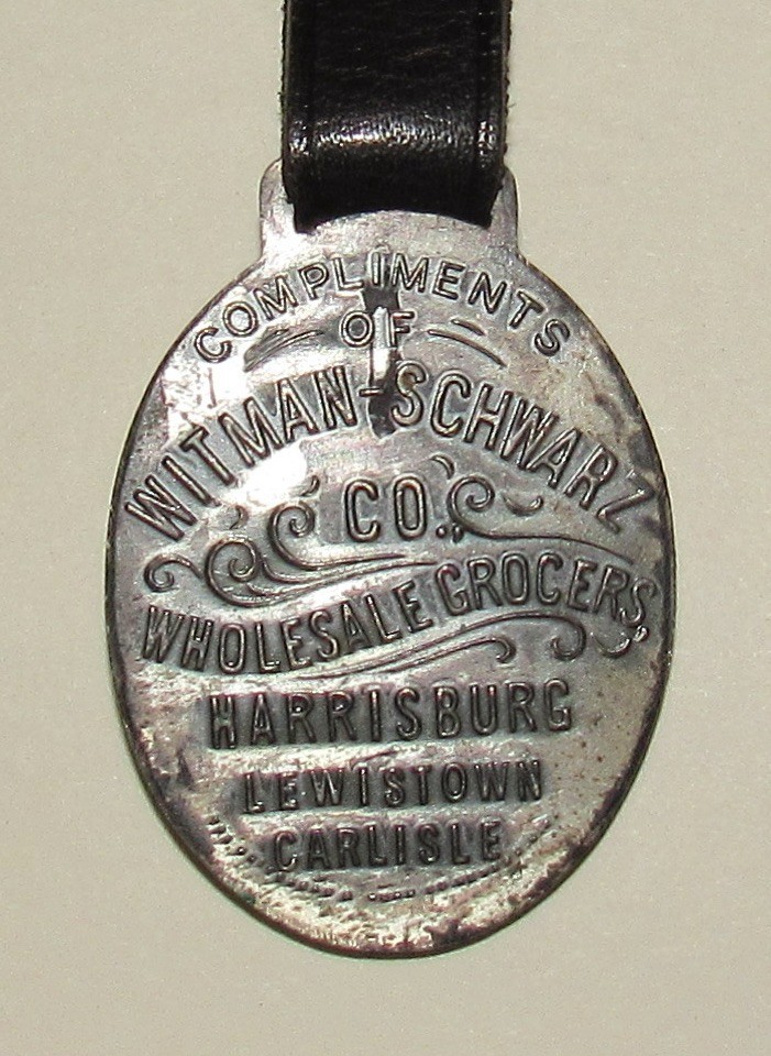 Witman-Schwarz Co. Wholesale Groceries Watch Fob