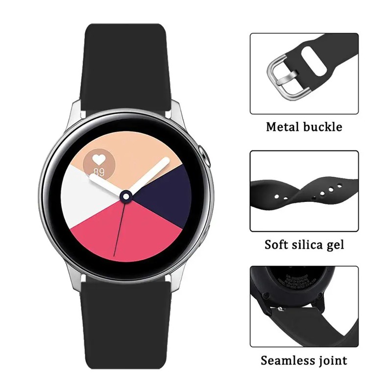 For Samsung Galaxy Watch 7 6 5 40/44mm Sport Replacement Silicone Band Strap