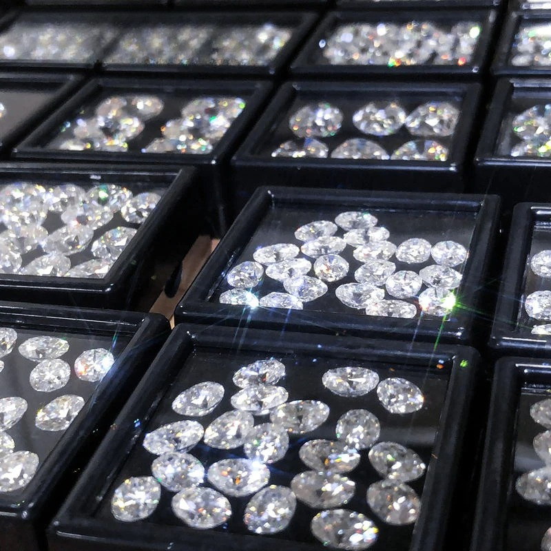 Rare 1-5pcs Oval Cut 0.1-3ct Moissanite Loose D Color GRA VVS1 Wholesale Price