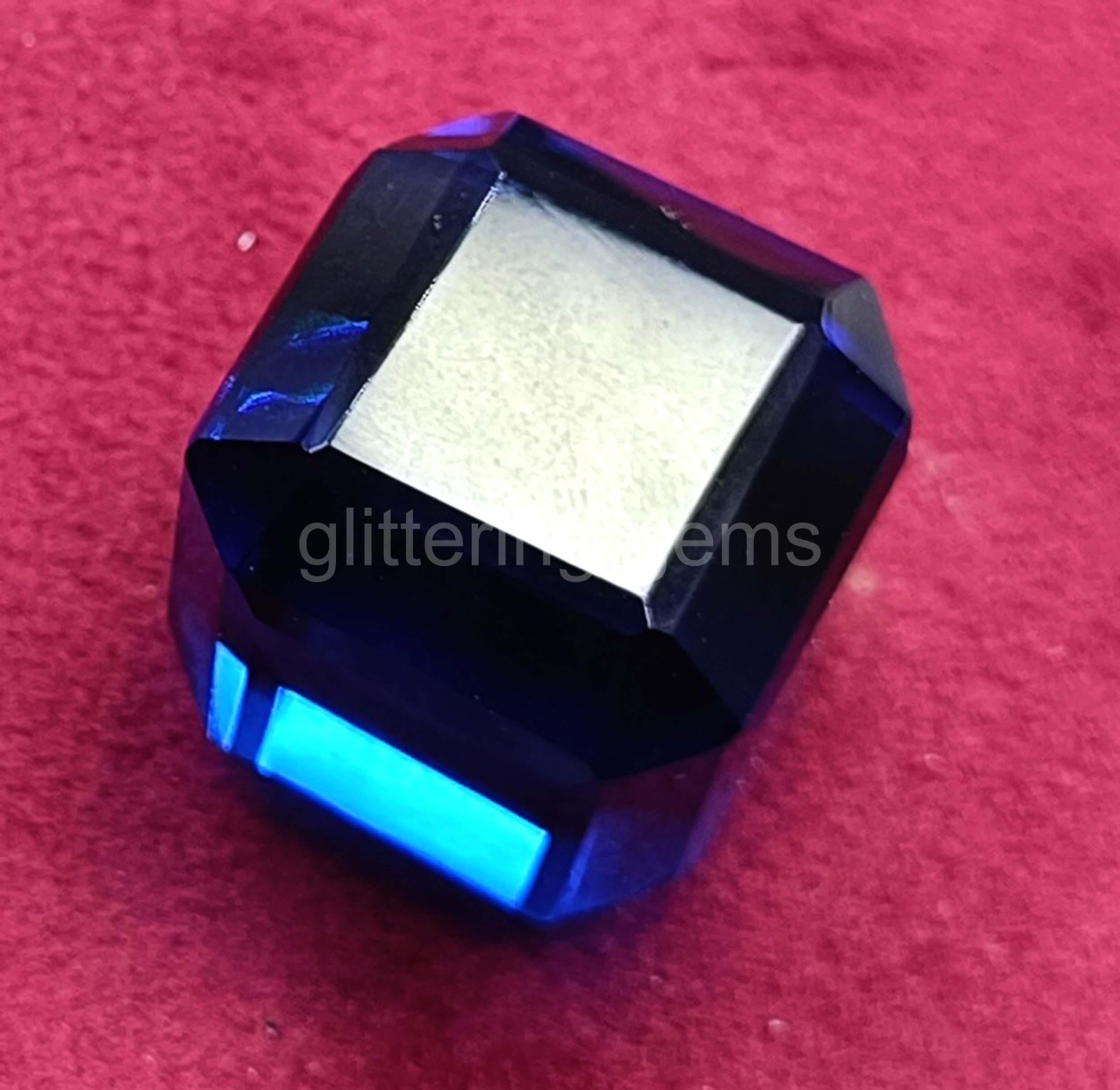 Natural 65.95 Ct Sri Lanka Blue Sapphire Cube Cut | IGL Certified Loose Gem 5JOR