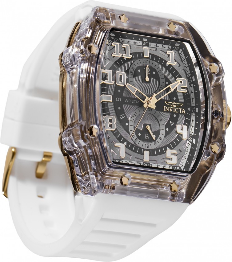 Invicta Men’s Racing 48.5mm Gold Bezel VH61 Quartz Watch IN-48712